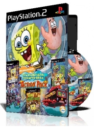 Spongebob Action Pack سه عدد بازی با قاب وچاپ روی دیسک Spongebob Action Pack سه عدد بازی با قاب وچاپ روی دیسک