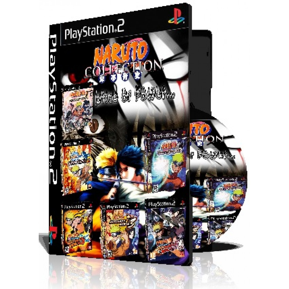 6 بازی با قاب و چاپ روی دیسک (ALL Naruto PS2 Games Collection (6 DISK