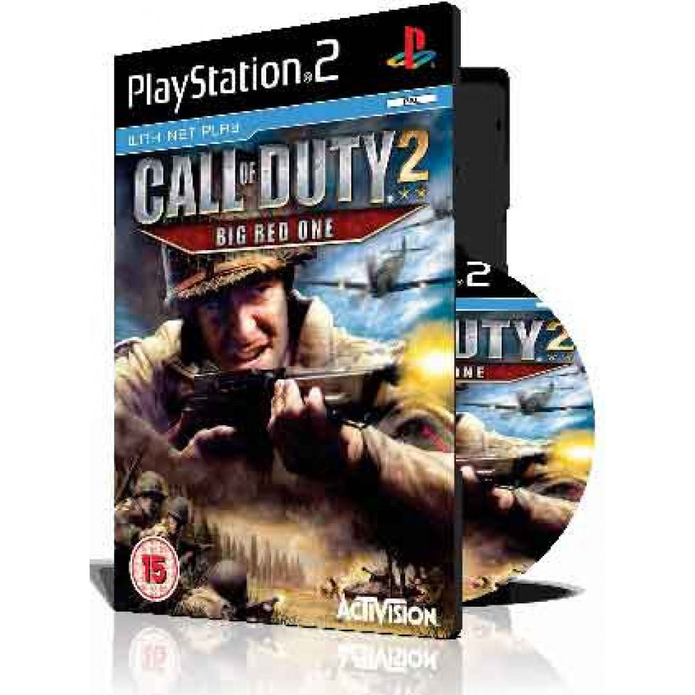 گیم پلی اکشن Call of Duty 2 Big Red One با کاور کامل و چاپ روی دیسک