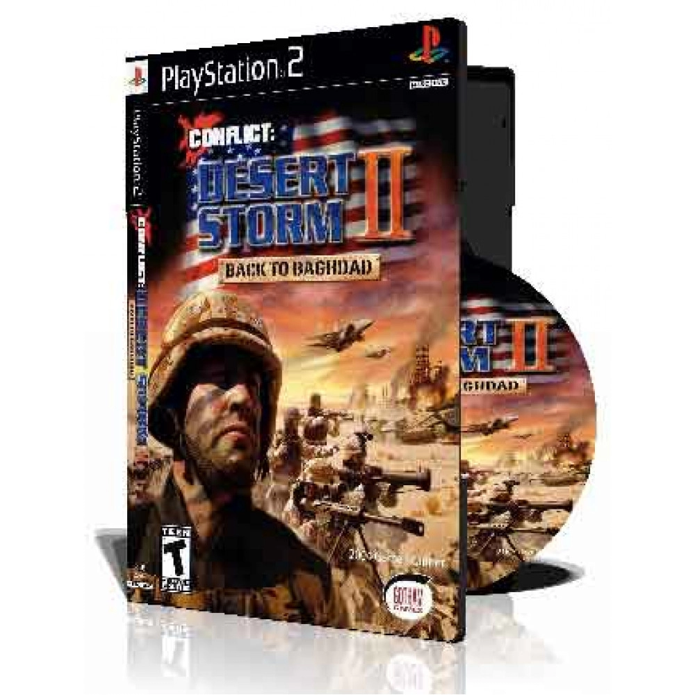 Conflict Desert Storm II با کاور کامل و چاپ روی دیسک
