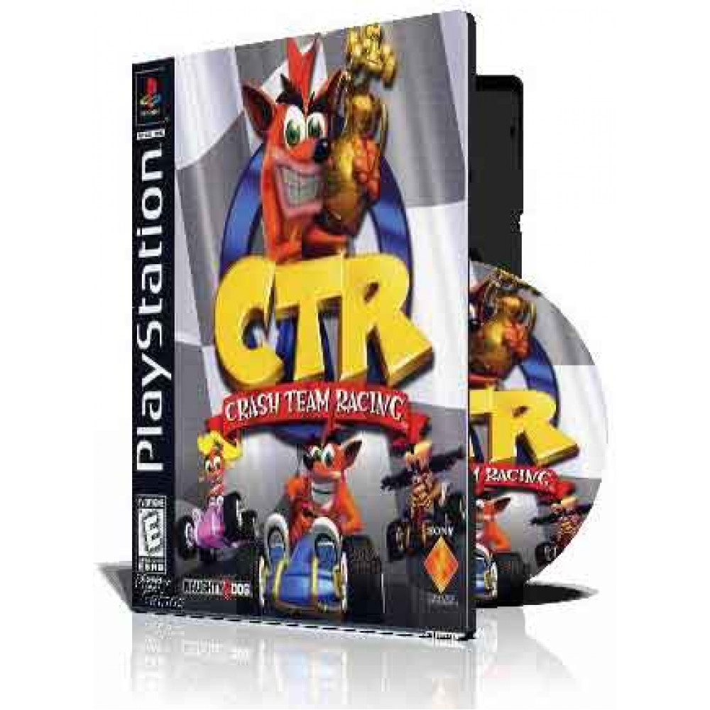 با کاور کامل وقاب و چاپ روی دیسکبازی کراش ماشینی Crash Team Racing