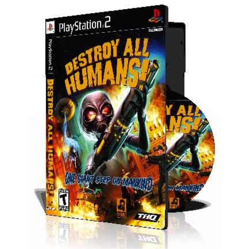 Destroy All Humans 1 با کاور کامل و چاپ روی دیسک