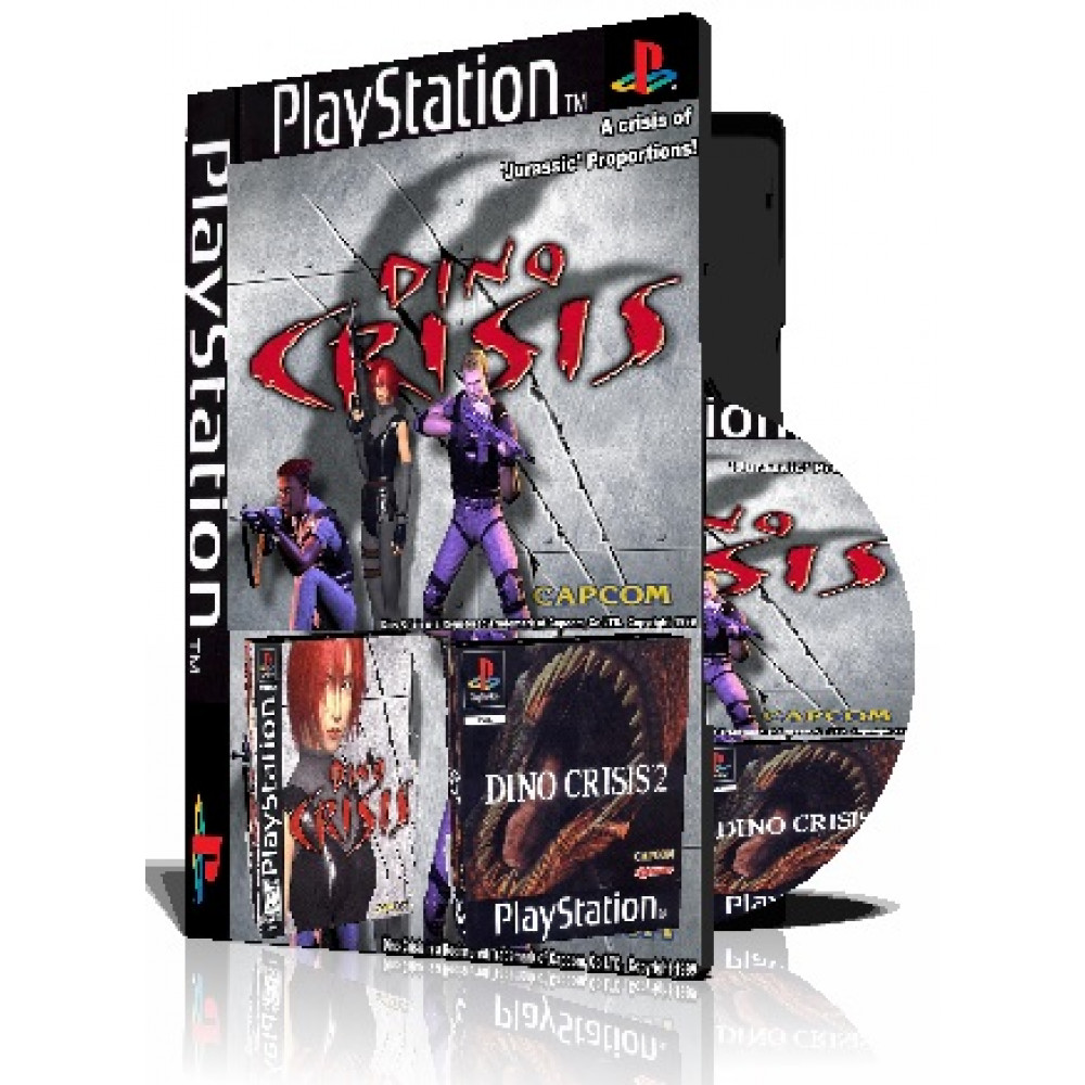 2 بازی با قاب و چاپ روی دیسک Dino Crisis Collection    