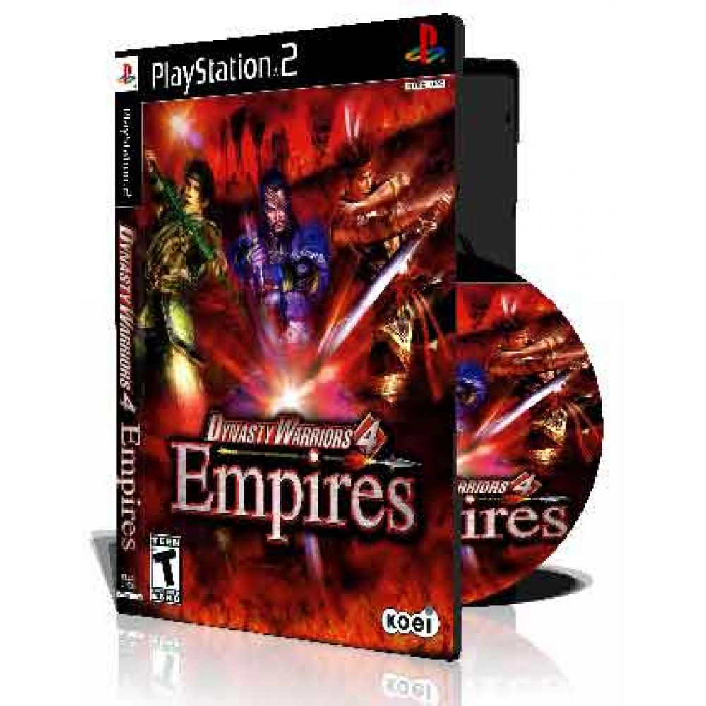 Dynasty Warriors 4 Empires با کاور کامل و چاپ روی دیسک