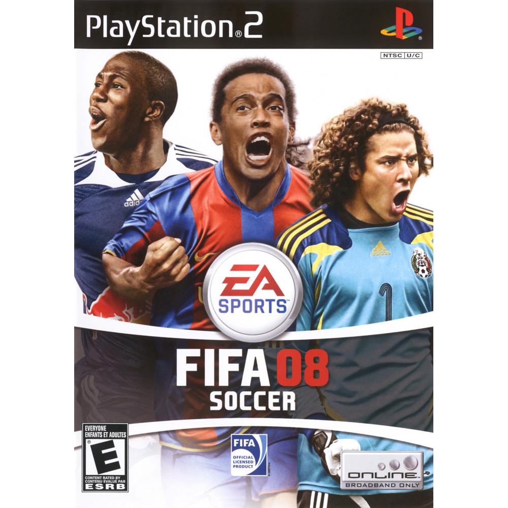FIFA 08 ps2 با کاور کامل و چاپ روی دیسک