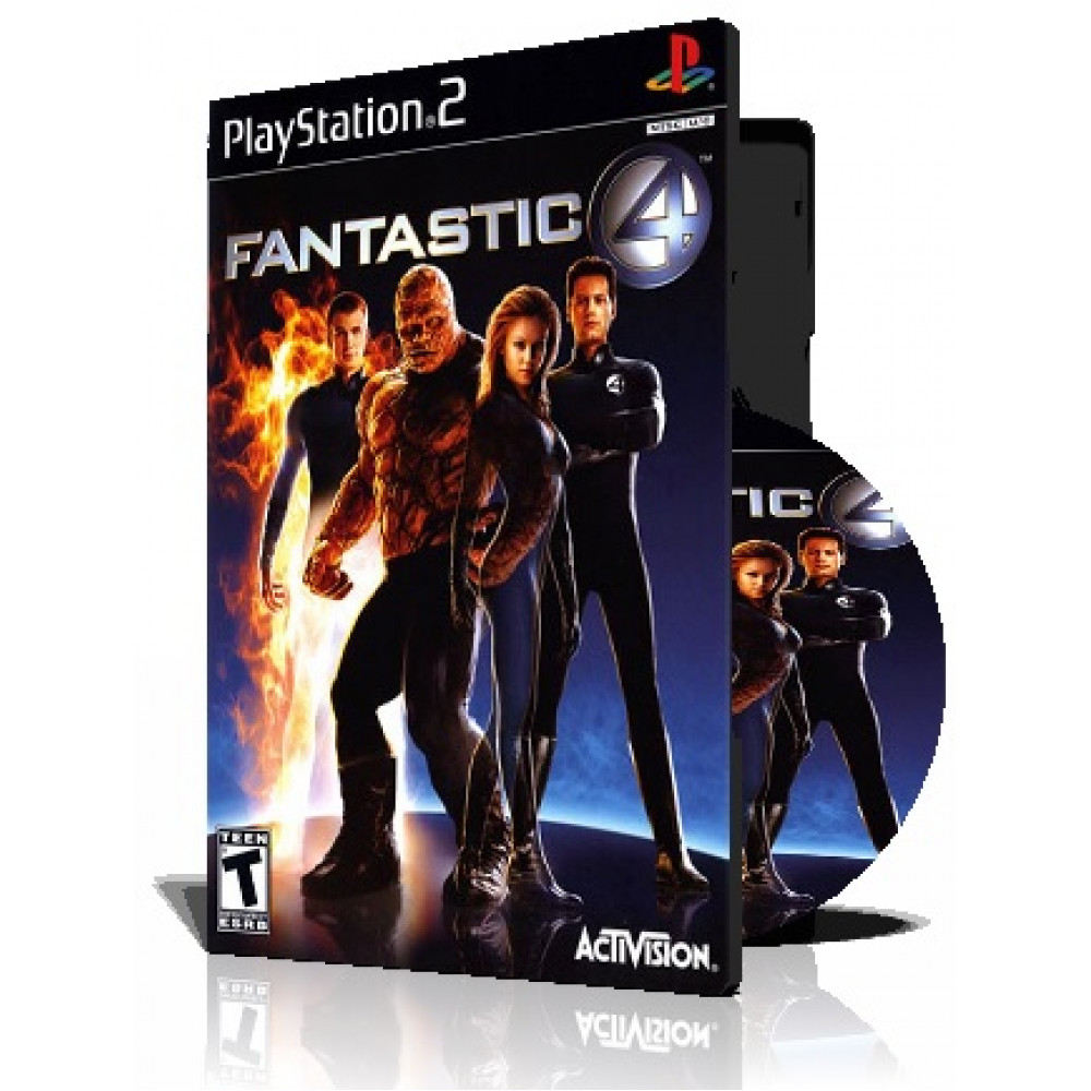 Fantastic 4 ps2 با کاور کامل و چاپ روی دیسک