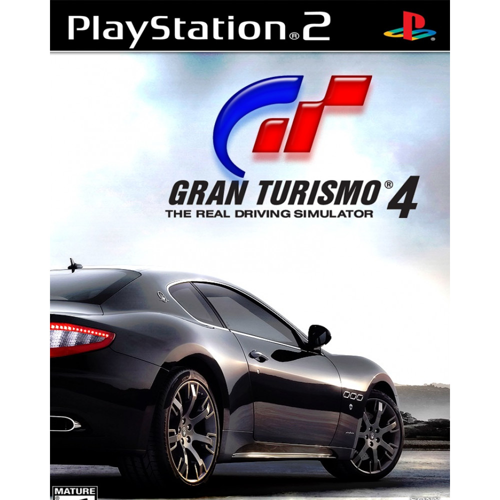 Gran Turismo 4 با کاور کامل و قاب وچاپ روی دیسک