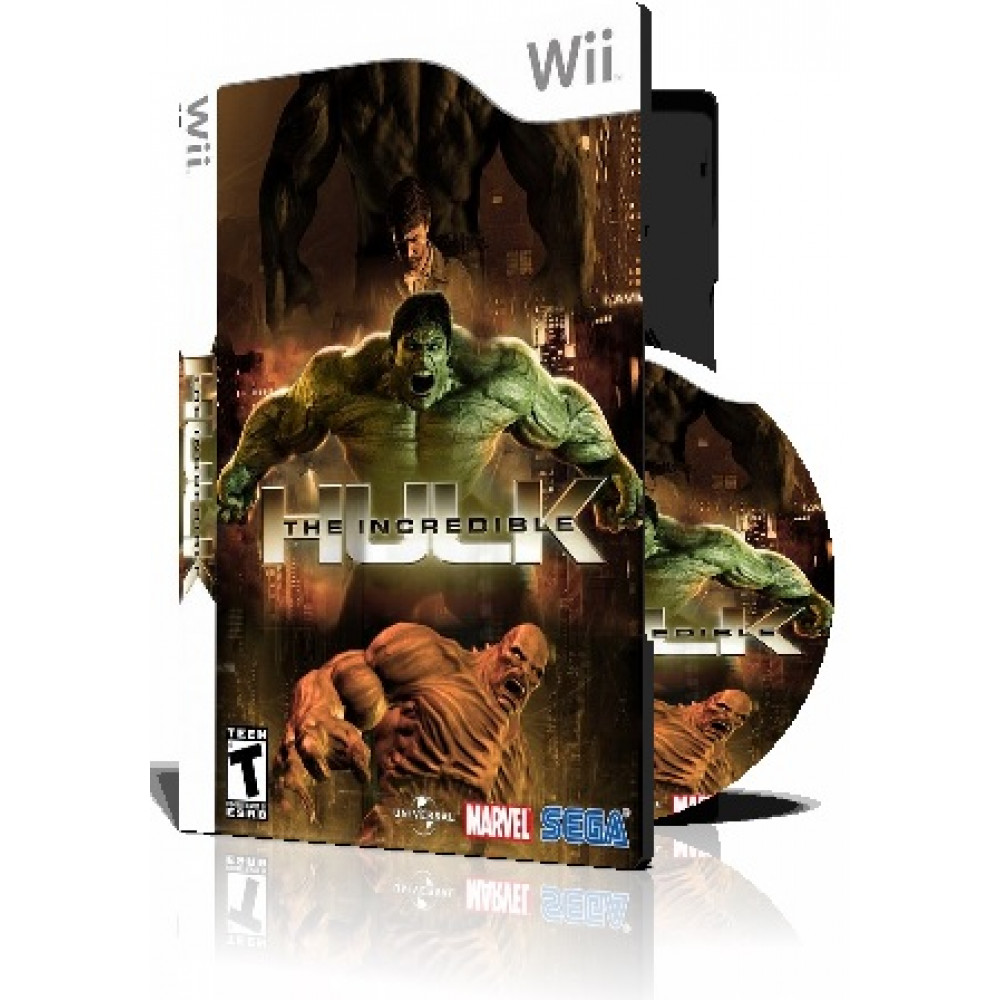 Incredible Hulk ps2 با کاور کامل و چاپ روی دیسک