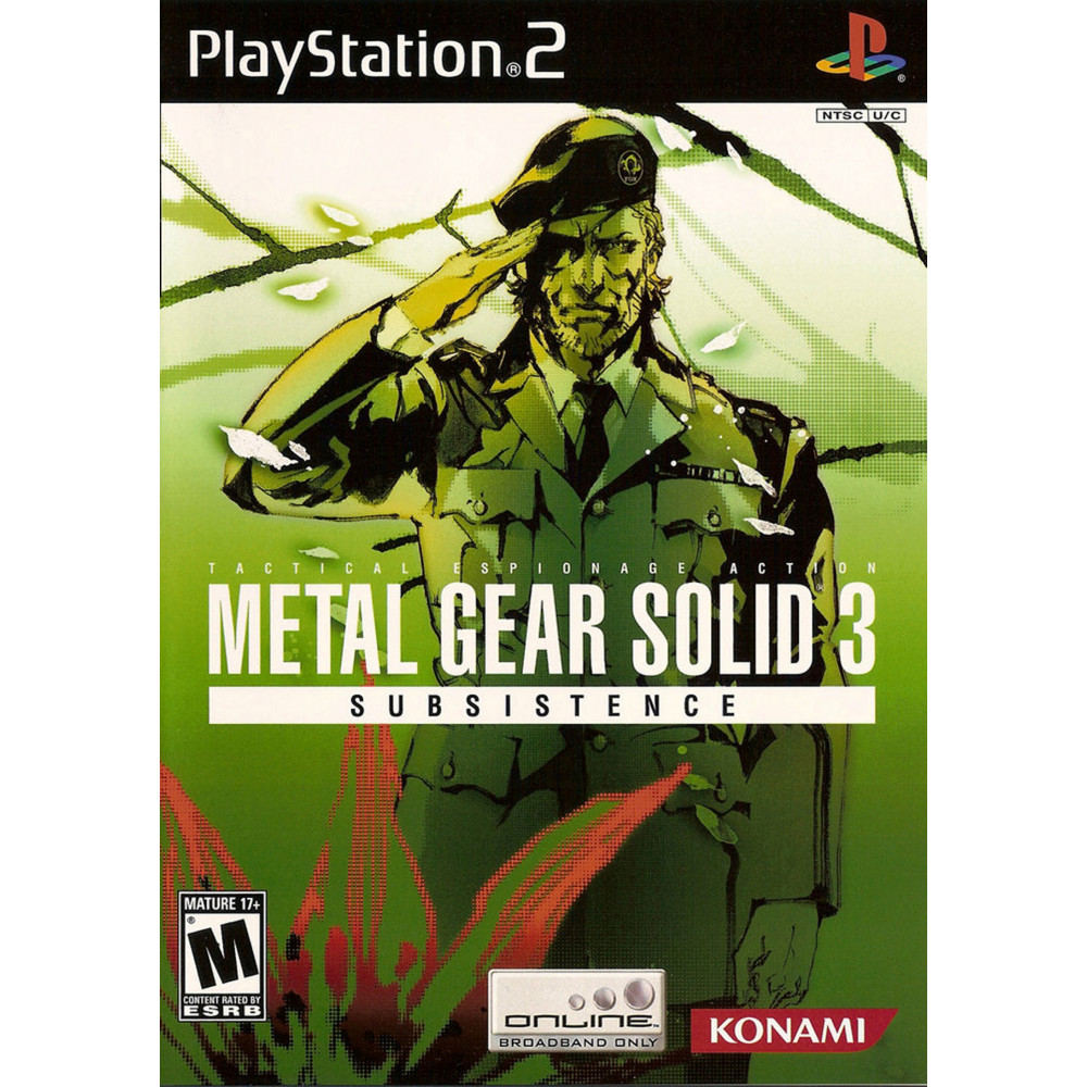 بازی اورجینال Metal Gear Solid 3 Subsistence PS2