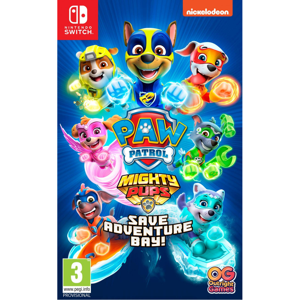 بازی اورجینال PAW Patrol Mighty Pups Save Adventure Bay Switch