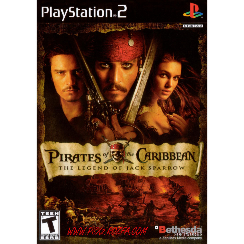 بازی اورجینال Pirates Of The Caribbean The Legend Of Jack Sparrow PS2