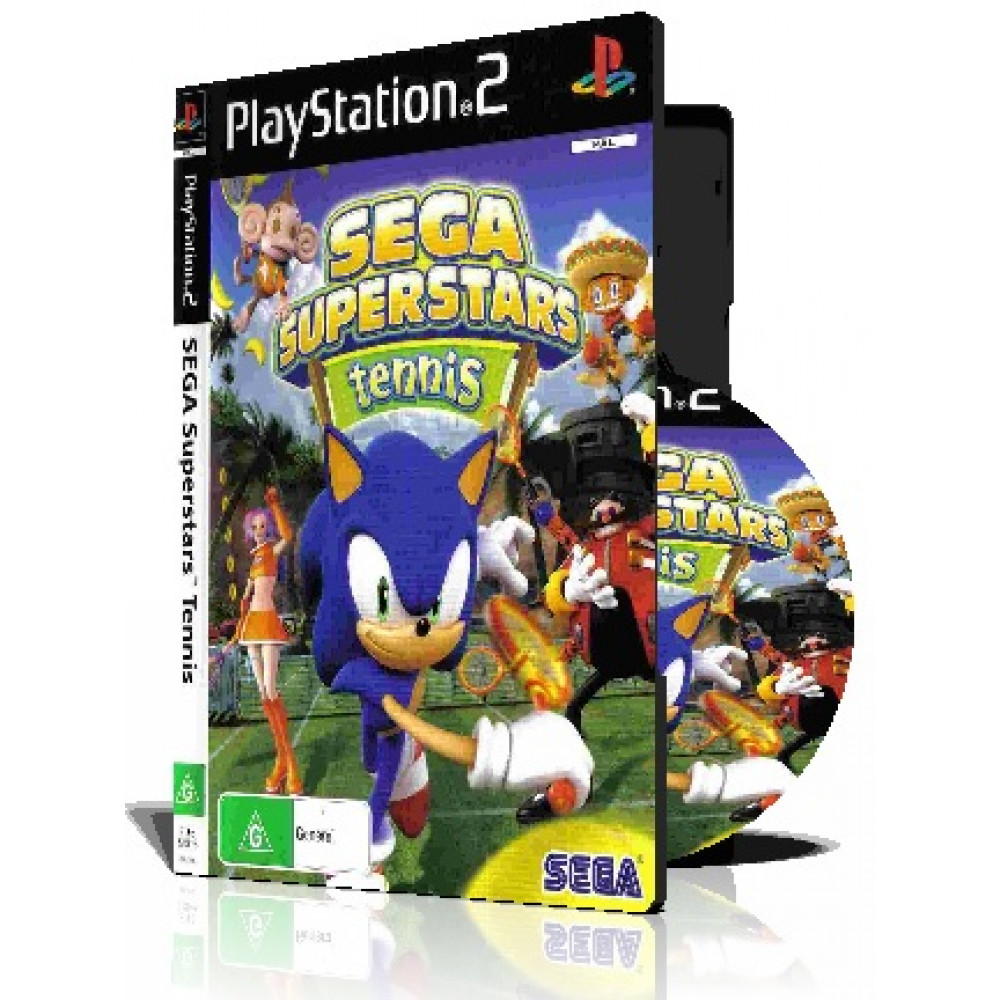 Sega Superstars Tennis با کاور کامل و چاپ روی دیسک