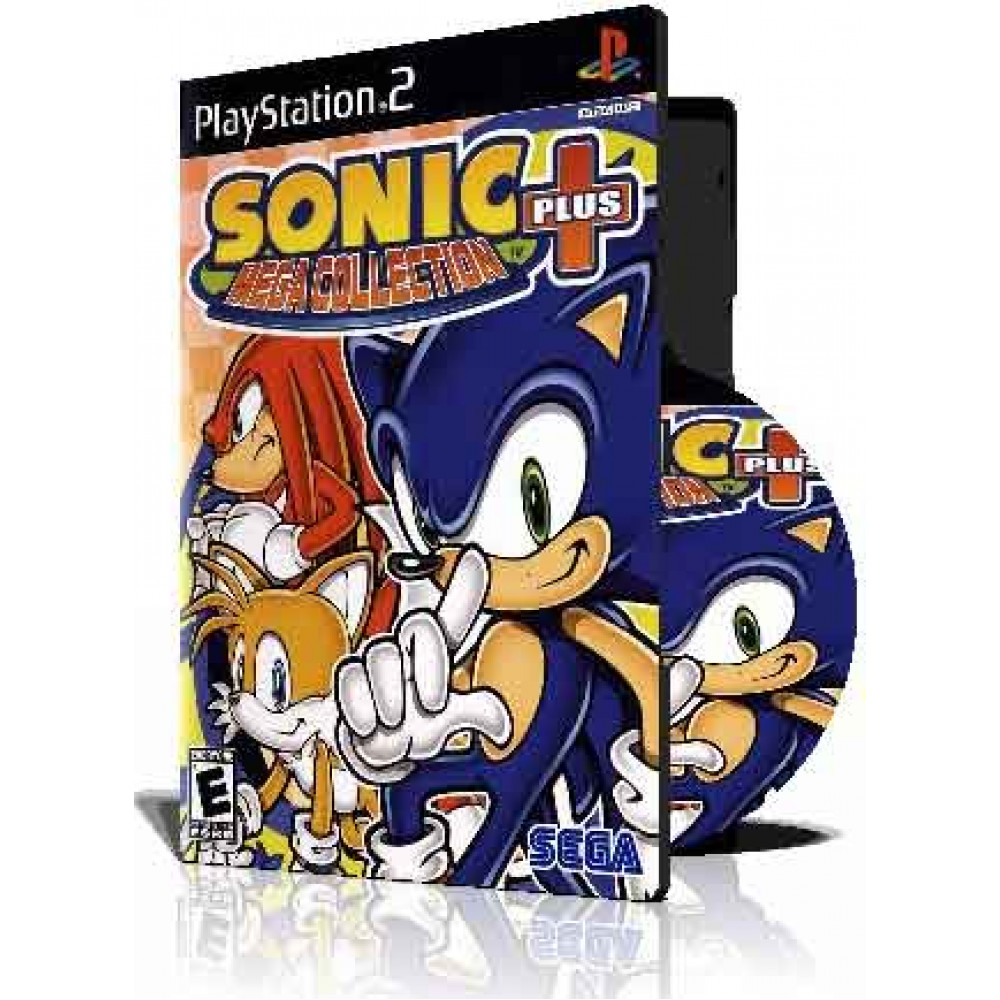  با کاور کامل وقاب و چاپ روی دیسکبازی زیبای Sonic Mega Collection Plus
