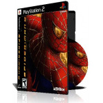 Spider Man 2 ps2 با کاور کامل و قاب وچاپ روی دیسک