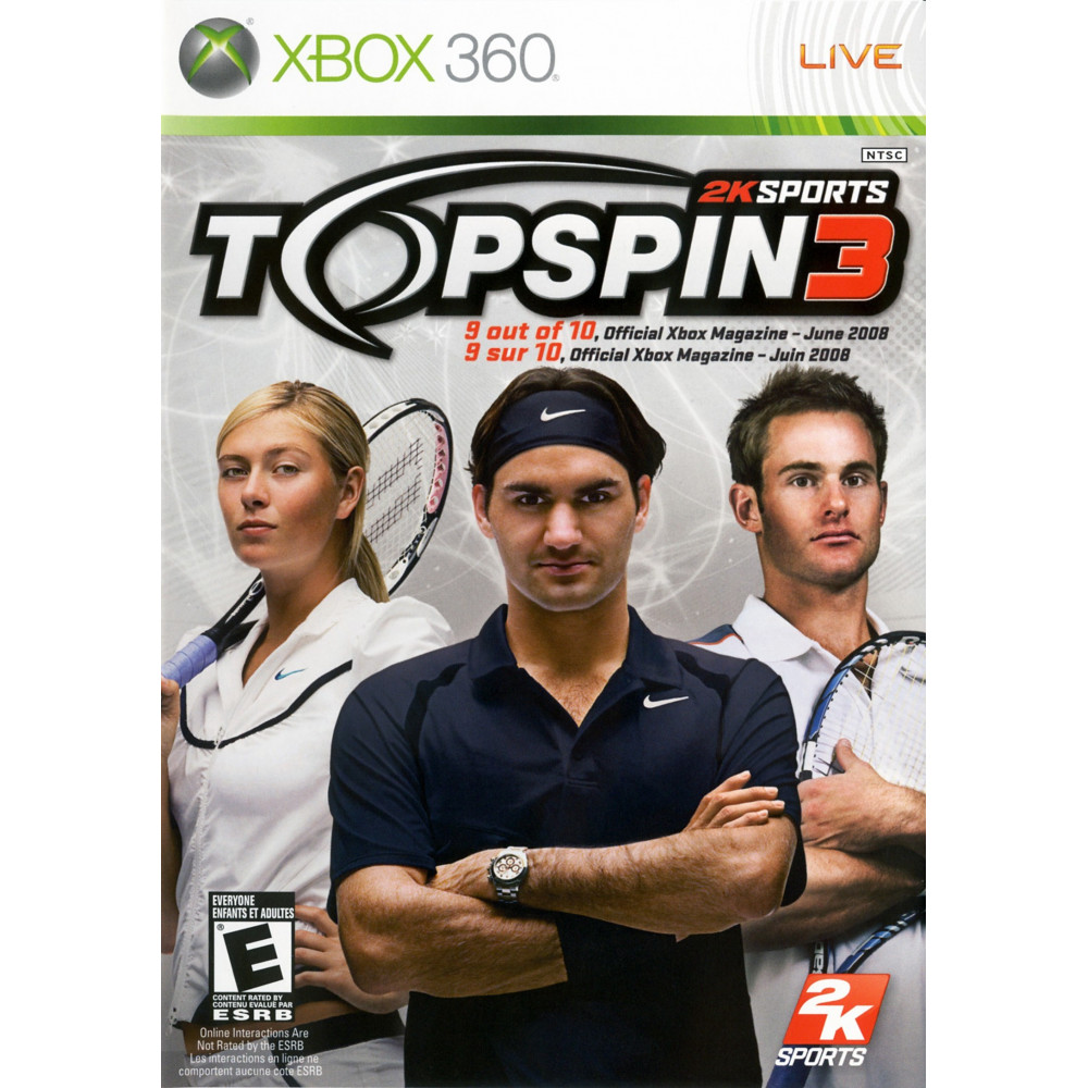 بازی اورجینال Top Spin 3 Wii