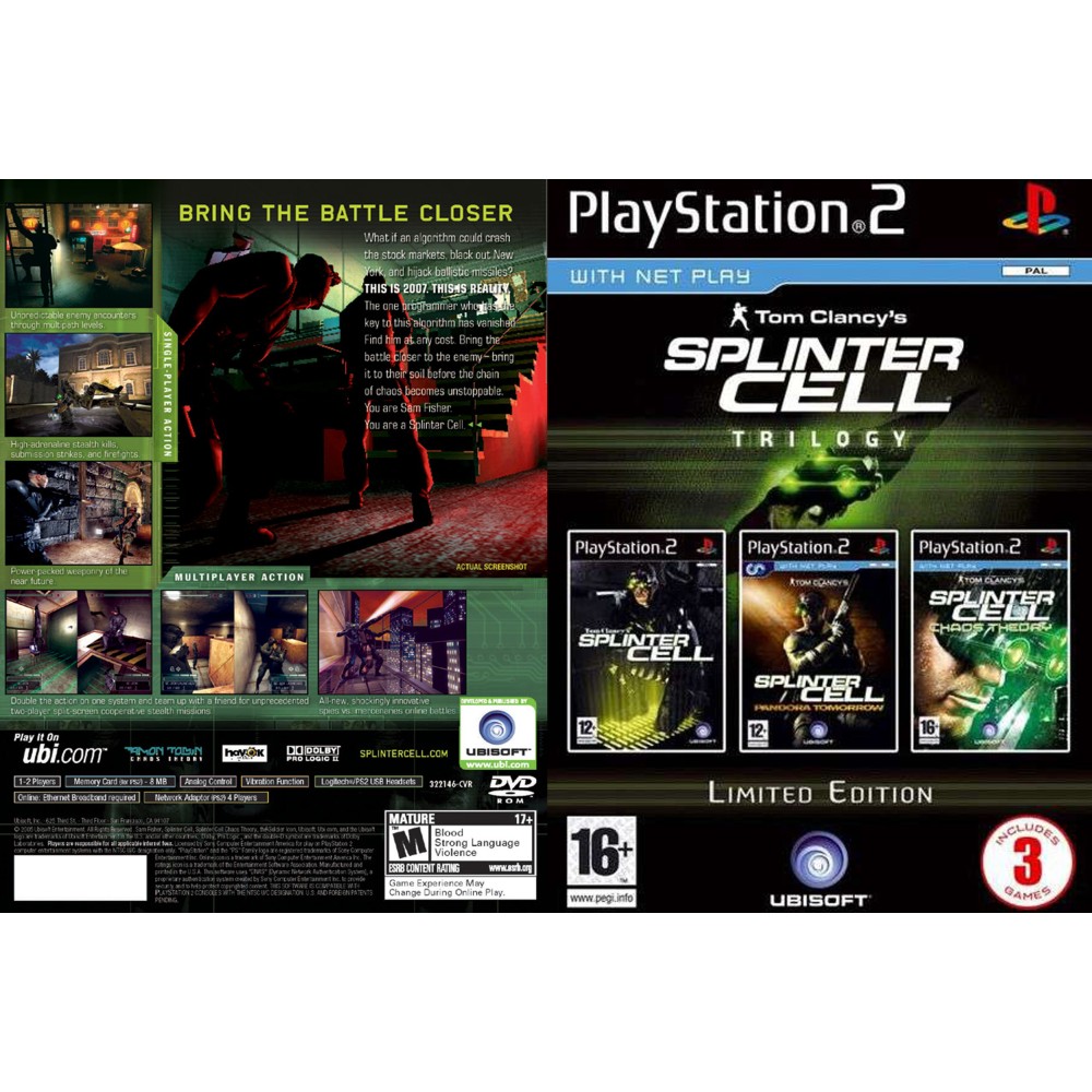 Splinter Cell Trilogy PS2