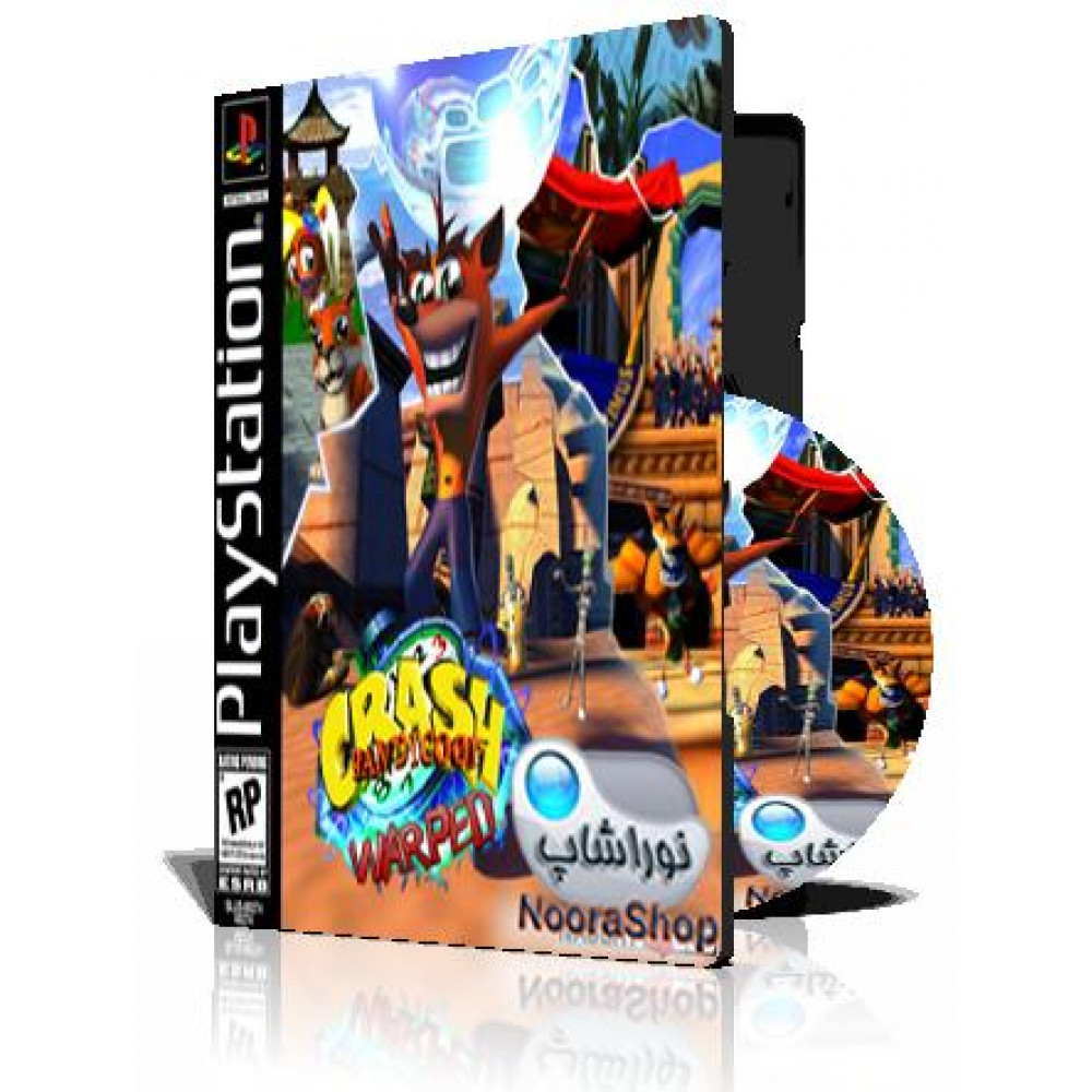 با کاور کامل وقاب و چاپ روی دیسک بازی PS1 کراش Crash bandicoot 3