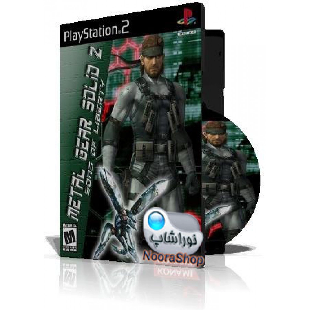Metal Gear Solid 2 Sons Of Liberty با کاور کامل و قاب وچاپ روی دیسک