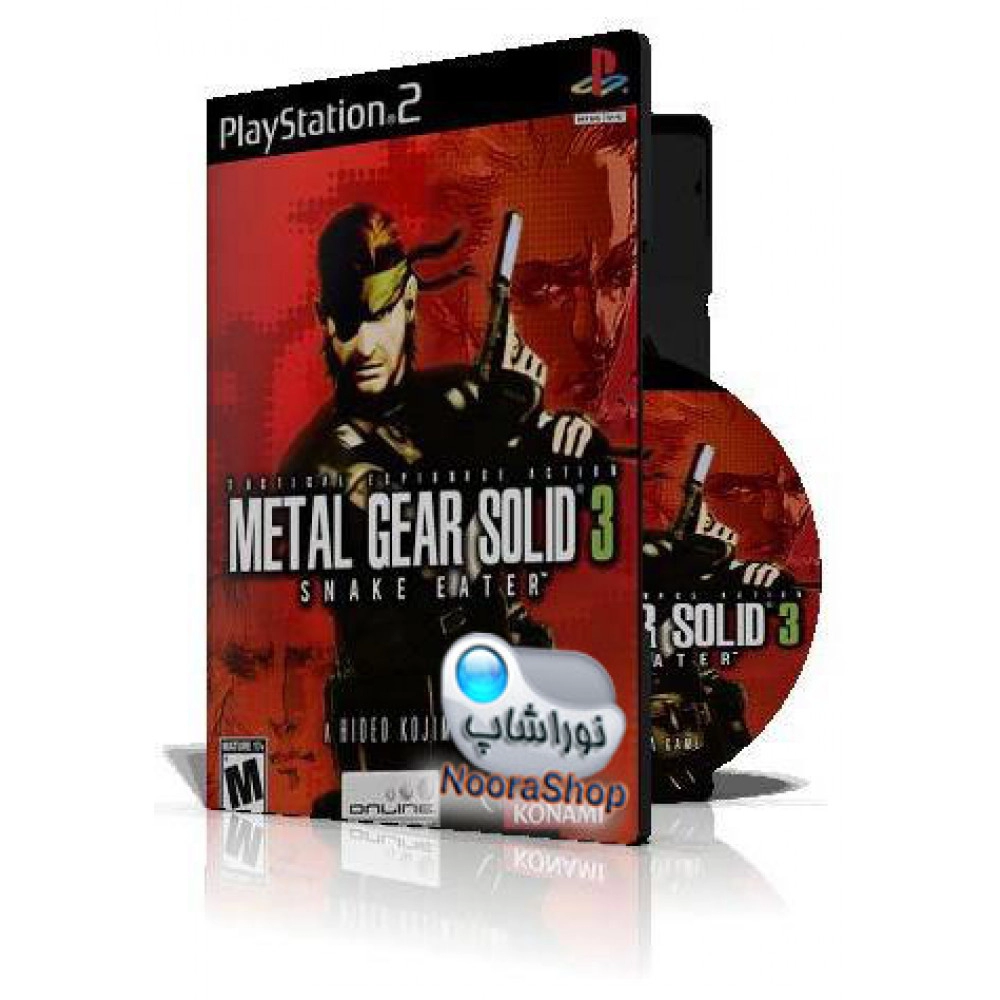 Metal Gear Solid 3 Snake Eater با کاور کامل وقاب و چاپ روی دیسک