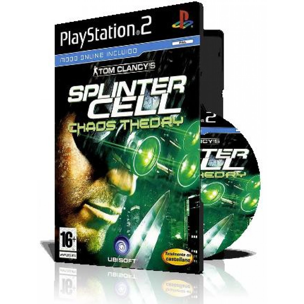 Splinter Cell Chaos Theory ps2 با کاور کامل و قاب وچاپ روی دیسک